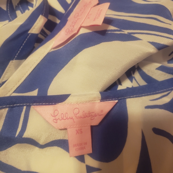 Lilly Pulitzer Blue and Cream Camisole - Picture 4 of 4
